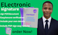 create electronic signature, docusign and PDF signing