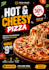 design pizza burger poster and fast food ads