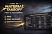 do construction material takeoff and quantity estimation