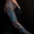 create sleeve tattoo design in geometric style