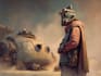 drawing a sci fi, star wars character and illustration