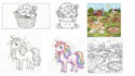 create bold and easy coloring pages for your book  using ai
