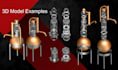 create 3d cad models and photorealistic 3d renders