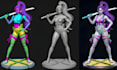 create 3d model slice and paint stl to 3ml multicolor bambu lab 3d print ready