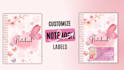 create cute customized notebook name label sticker