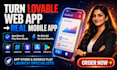 convert lovable bolt base44 web app to native ios android app using capacitor