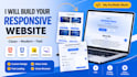 develop a responsive frontend website