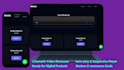 design a cinematic dark mode landing page