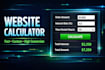 build custom website calculator tool fast