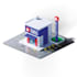 building, house and other 3d isometric modeling