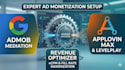 do bidding and waterfall on admob, max and levelplay
