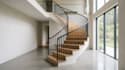 do 3d staircase design, spiral staircase, photorealistic rendering and interior