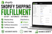 setup shopify shipping shipstation shippo fulfillment and automation