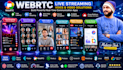 build webrtc live streaming app, voice chat and video call system