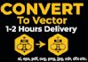 convert logo or image into vector file