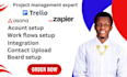 build a trello CRM with automation using zapier