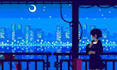 create 2d pixel art lofi animation 8bit 16bit 32bit pixel art gif for streamer
