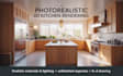 create photorealistic 3d kitchen rendering and interior design visualization