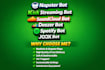 build napster bot, kick streaming bot, soundcloud bot, deezer bot, spotify bot