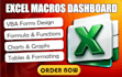 automate excel and google sheets, create dashboards