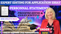 professionally edit your personal statement or statement of purpose