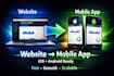 convert base44 lovable website to android and ios app with capacitor, supabase