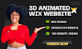design 3d wix animated website interactive website wix spline animation