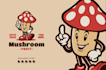 make an amazing mushroom logo design