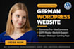 create german wordpress business website deutsch website development