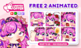 custom twitch emotes animated emotes chibi emotes sub badges for vtuber
