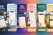 design app screenshots for play store and app store