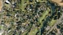 do real estate aerial maps with specific logo labels