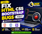 fix your html css bootstrap issues in an hour