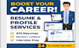 create a professional ats resume and CV design