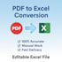 convert PDF to excel accurately and professionally