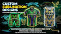 design all over print sublimation apparel