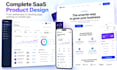 design saas ui ux, web app and dashboard in figma
