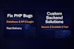build backend in PHP, java, mysql and API integration