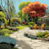 a harmonious landscape backyard design as a landscape architect