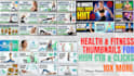design attractive and clickbait thumbnails in 3 hours for gaming, fitness