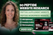 do peptide website research peptide supplement website peptide wordpress website