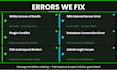 fix wordpress errors bugs and broken website
