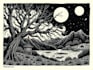 do linocut or woodcut illustrations