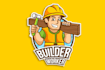 do modern creative eye catching woods, carpenter logo