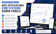 develop web applications CRM systems and admin panels