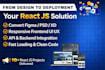convert figma, PSD to react js frontend website