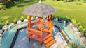 design 3d pergola, patio, gazebo, outdoor living space with realistic rendering