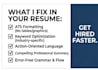 make a professional ats friendly resume and CV