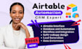 do airtable, airtable automation, interface, database, zapier, softr expert