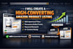 do amazon product listing optimization creation fix seo product listing